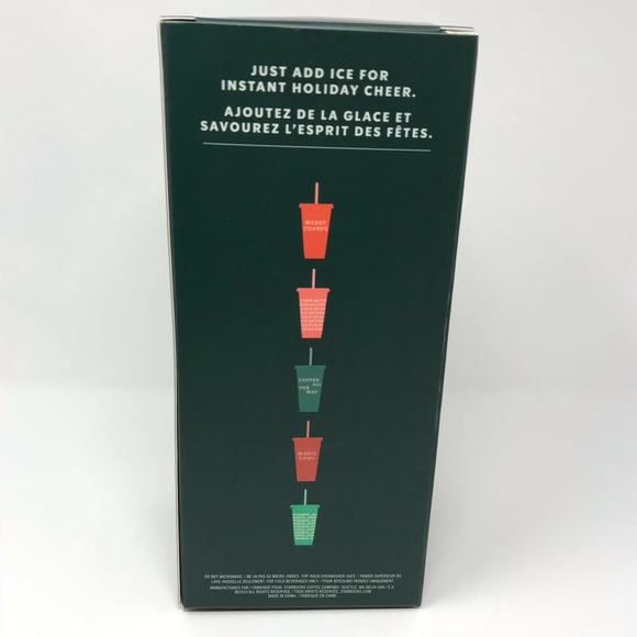 2019 Starbucks Holiday Reusable Cold Cups 24oz - Picture 3 of 6